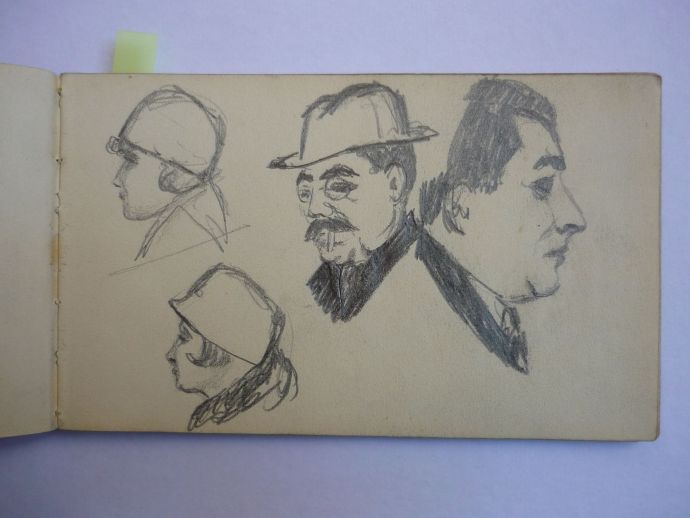 carnet, croquis